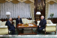 Photo of Lukashenko meets with speaker of Russian parliament’s lower chamber in Minsk