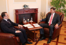 Photo of Ryzhenkov meets with  Kazakhstan’s ambassador