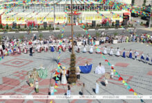 Photo of Flax festival in progress in Belarusian town of Korma
