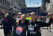 Photo of Pakistani athlete Danish Elahi sets Guinness World Record at Boston Marathon