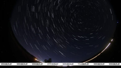 Photo of Perseid meteor shower over Belarus